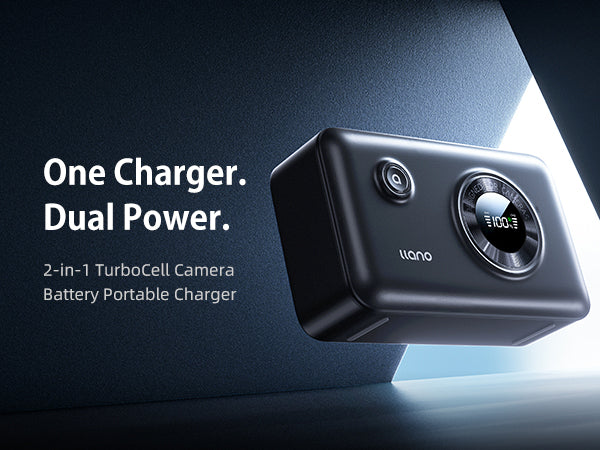 llano 2-Pack LP-E17 Batteries and 2-in-1 Camera Battery Power Bank Charger, Compatible for Canon EOS R50, EOS R8, EOS RP, EOS R10,EOS R100,Bulit-in Battery, Smart Display, 12400 mAh 20W USB C