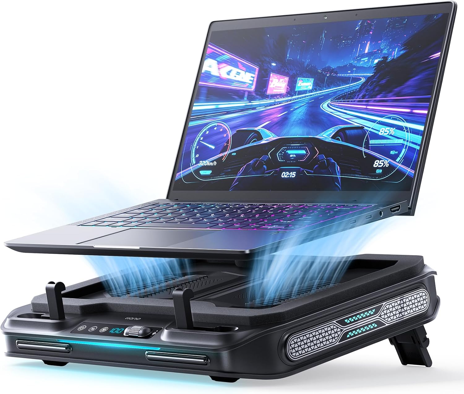 llano V11Pro RGB Laptop Cooling Pad