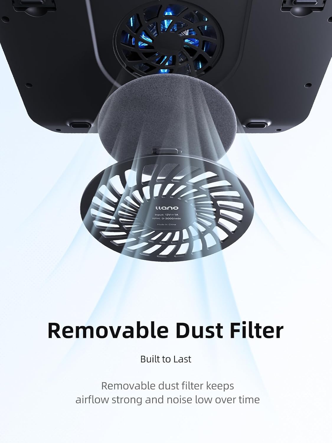 llano V11Pro RGB Laptop Cooling Pad