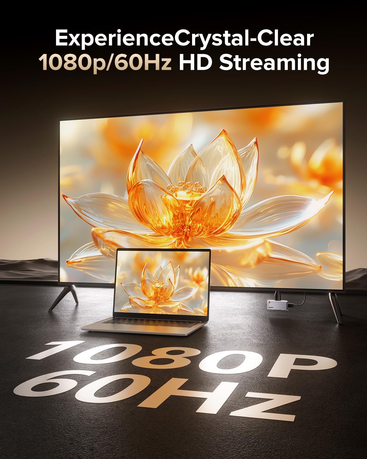 llano S850 Upgraded Type-C Wireless HDMI Transmitter and Receiver, 50M, Ultra 4K Decode Input 1080P@60Hz Output, Plug&Play 5G+2.4G and Audio for Phone/Tablet/Laptop/PC to Monitor/Projector/TV Box