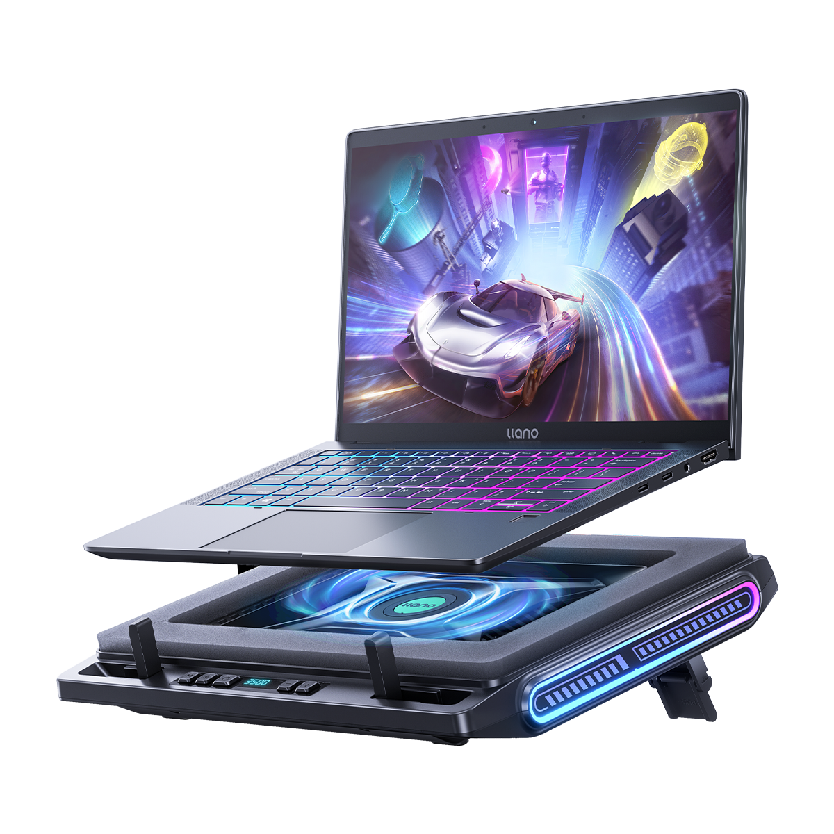 llano V10 RGB Laptop Cooling Pad