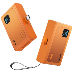 llano S9 ProUSB-C Wireless HDMI Transmitter and Receiver, 100M/328FT, 4K Decode 1080P@60Hz Full HD Output, Plug&Play 5.8G+2.4G and Audio for Phone/Tablet/Laptop/PC to Monitor/Projector (Orange 4K)