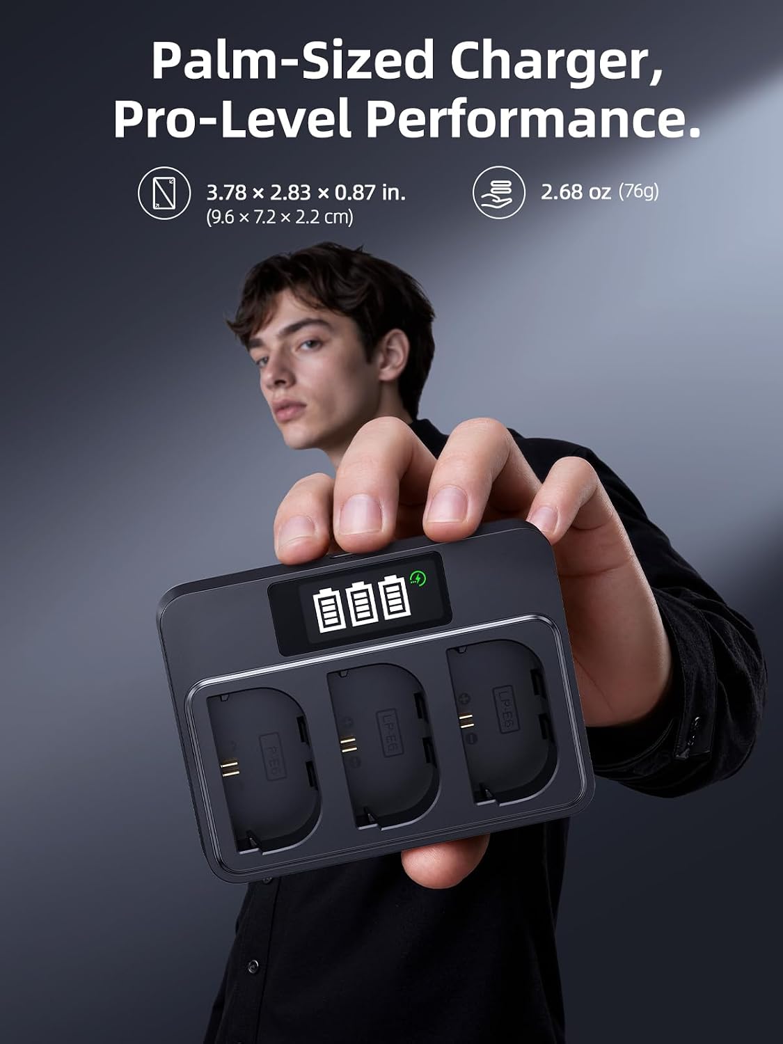 Llano Voltcase Cm3 pro LP-E6 Charging  for Canon Cameras