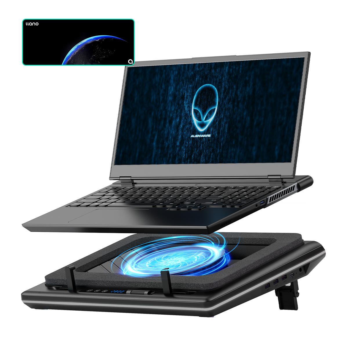 llano V12 Laptop Cooling Pad, Gaming Laptop Cooler Stand