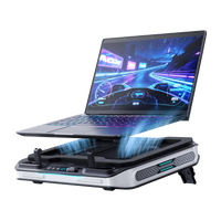 llano V11Pro RGB Laptop Cooling Pad (Black Gray)